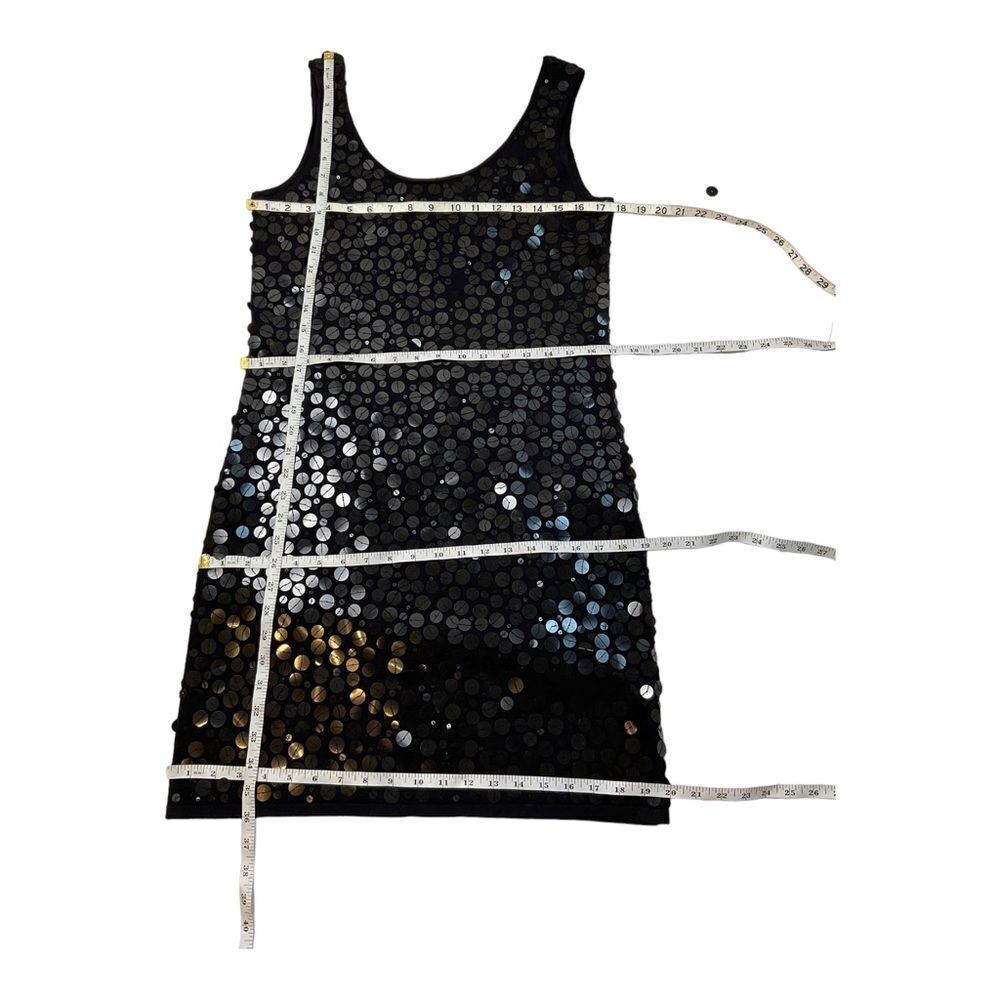 Worthington Women’s Black Sleeveless Sequin Knee Length Dress Size M. - Picture 14 of 16